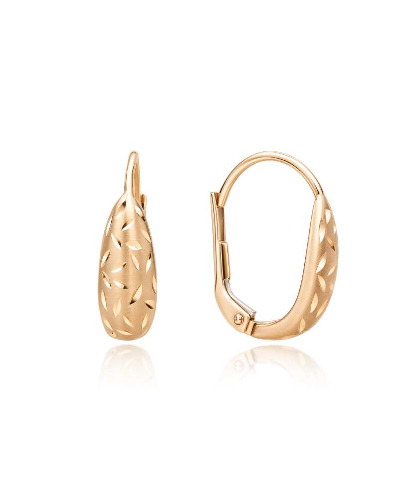 Gold earrings