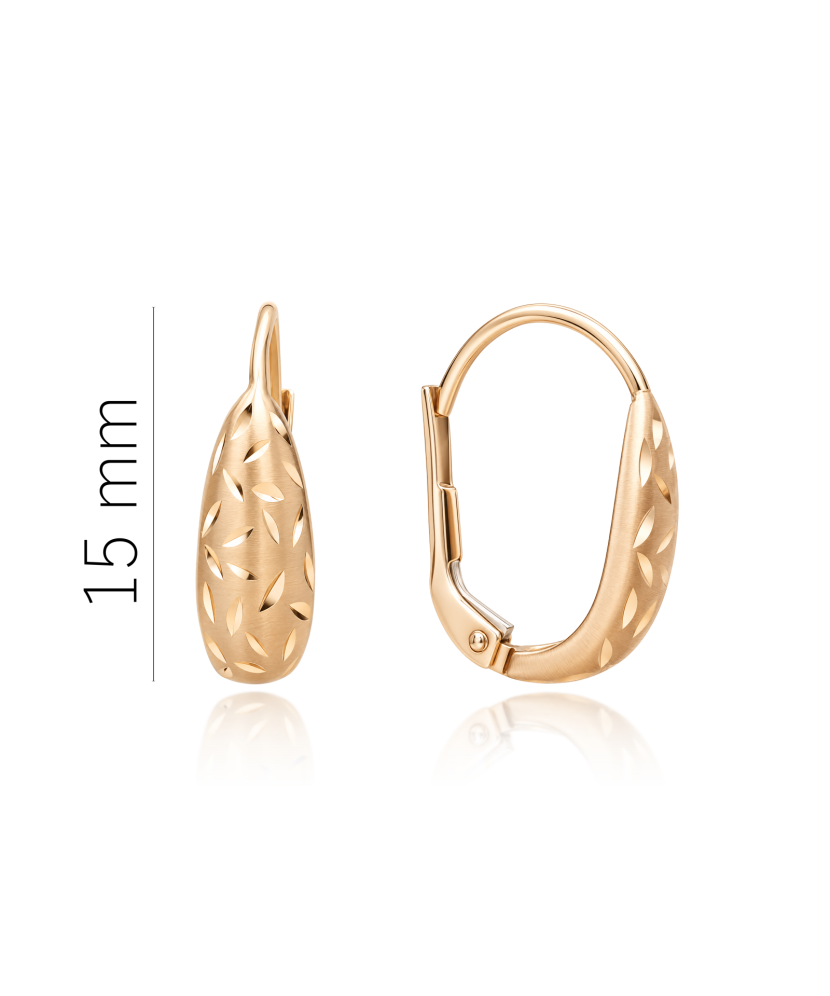 Gold earrings