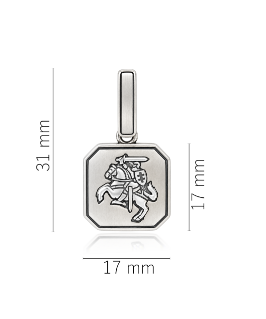 Silver pendant “Vytis”