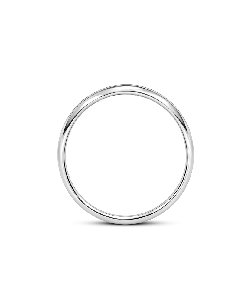 Silver wedding ring 5 mm