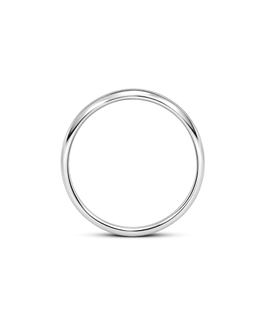 Silver wedding ring 5 mm