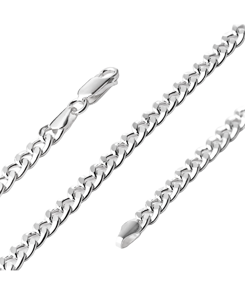 Sterling Silver bracelet "Curb" 4.3mm
