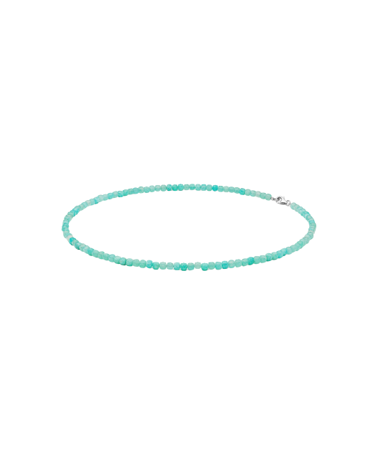 Amazonite necklace with silver