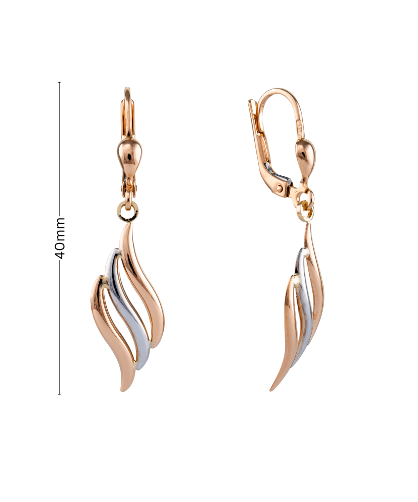 Gold earrings
