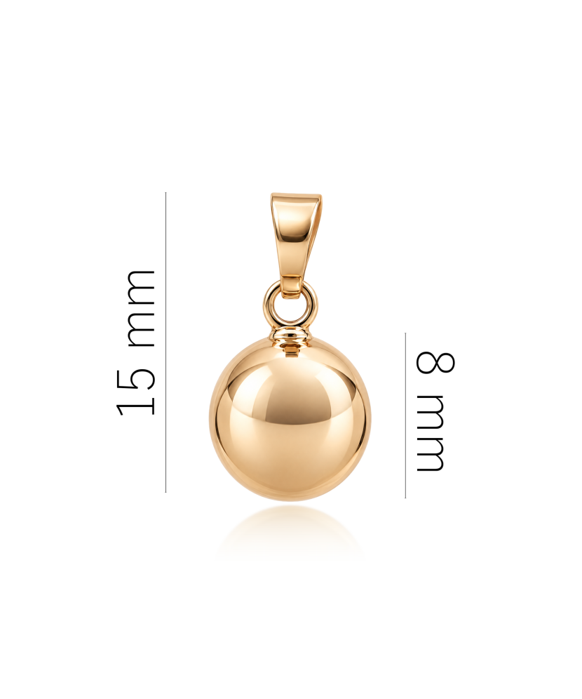 Gold pendant "Bubbles"