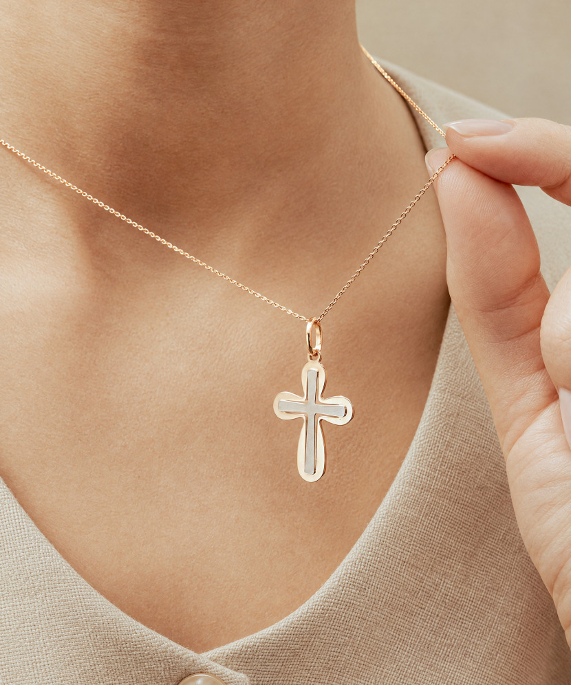 Gold pendant  "cross"