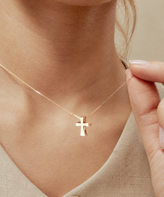 Gold pendant  "cross"