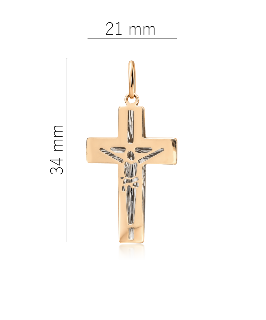 Gold pendant  "cross"