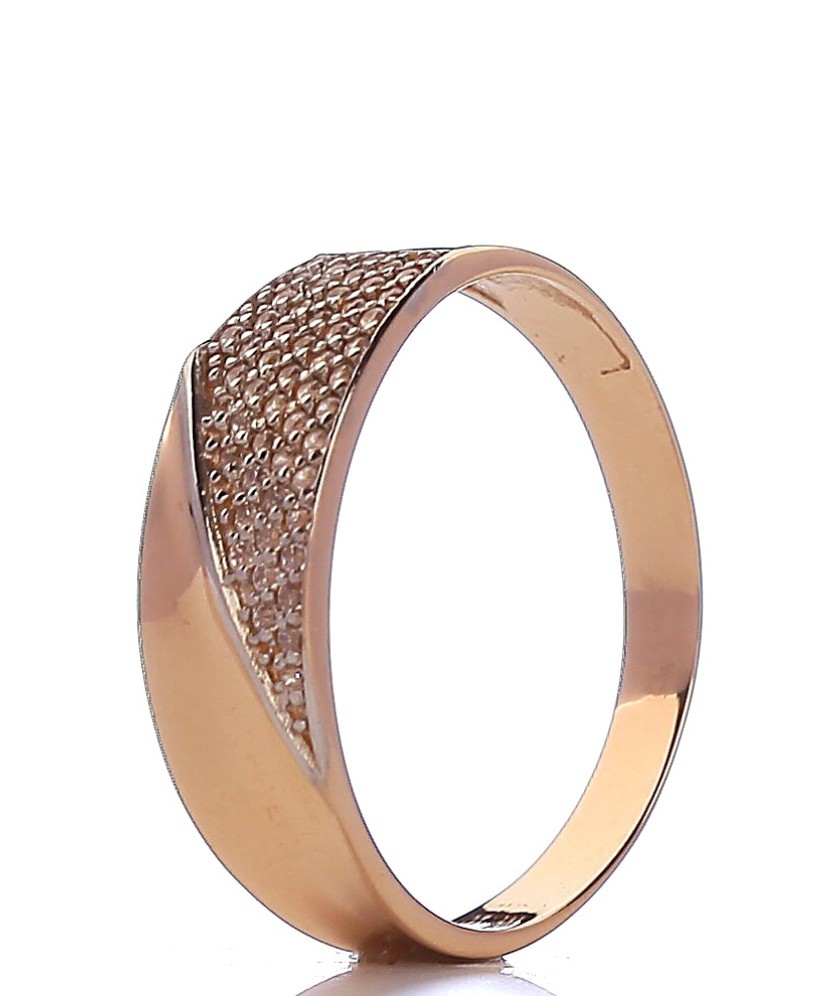 Gold ring with zircons Gold ring with zircons
