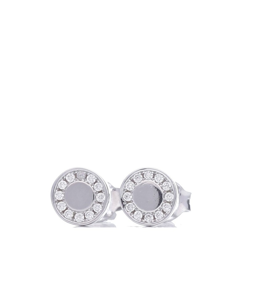Sterling silver earrings with zircons