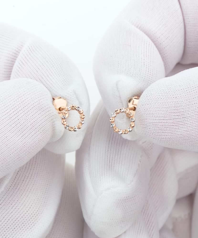 Gold earrings 8mm Gold earrings 8mm