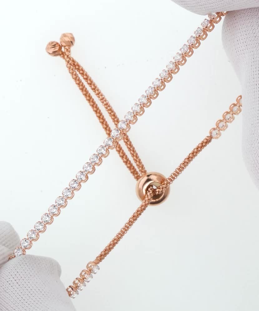 Золотой браслет с цирконами Золотой браслет с цирконами