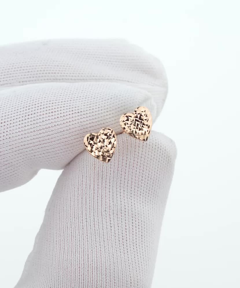 Gold earrings "heart" Gold earrings "heart"