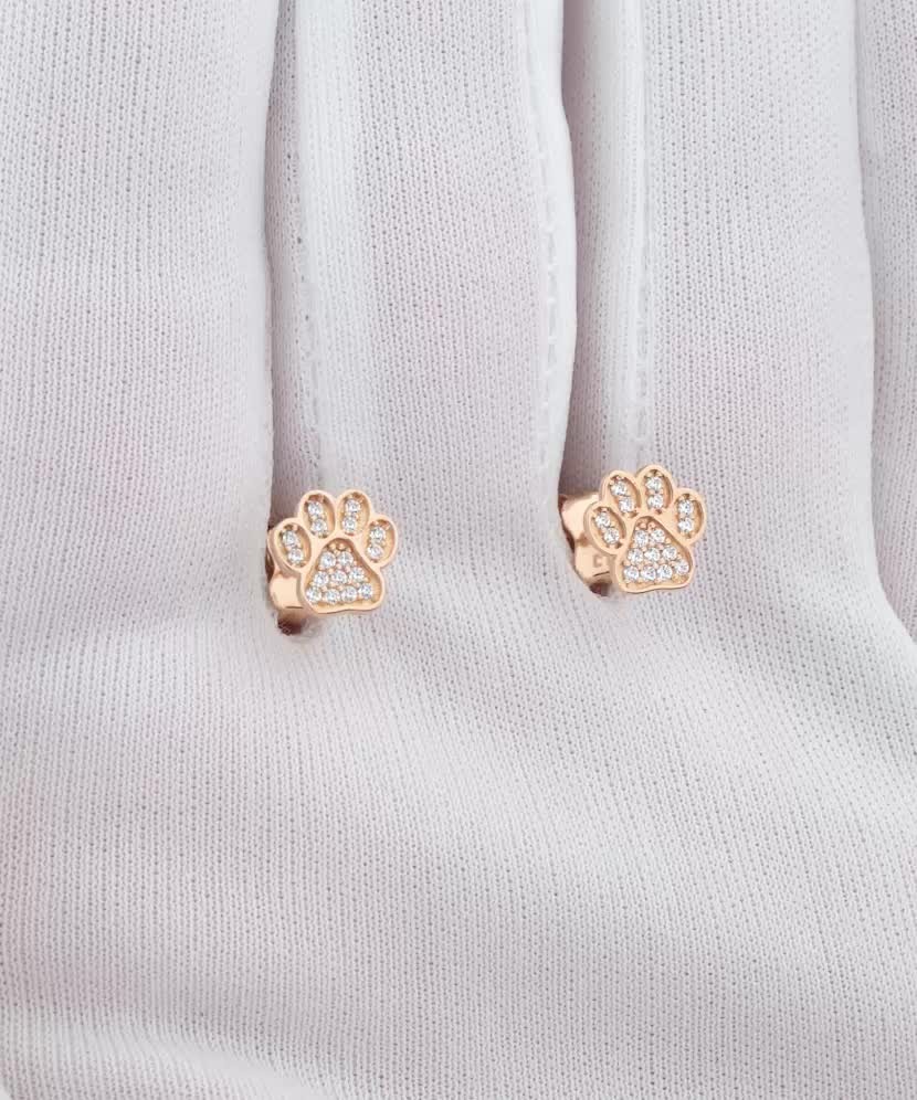 Золотые серьги с цирконами Золотые серьги с цирконами