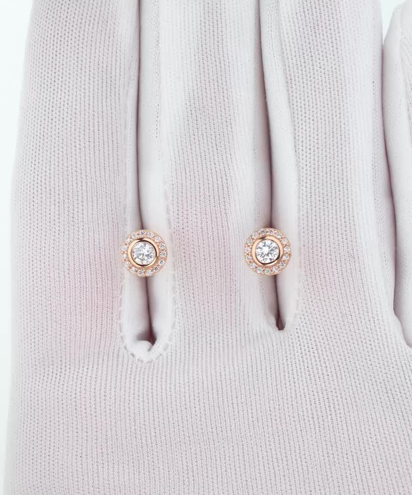 Золотые серьги с цирконами Золотые серьги с цирконами