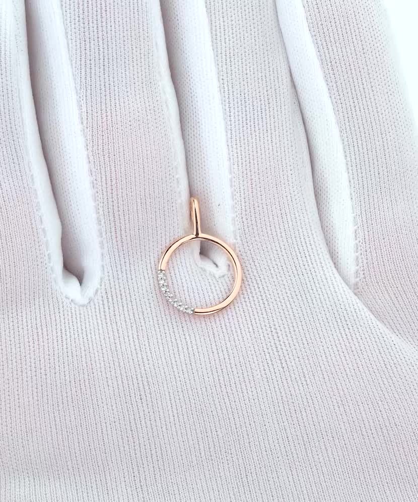 Золотой подвеска с алмазами