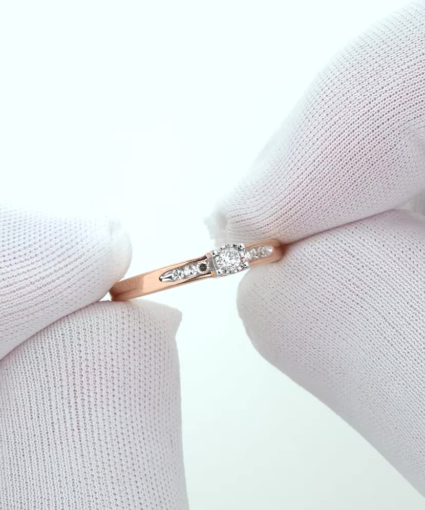 Золотое кольцо с алмазами Золотое кольцо с алмазами