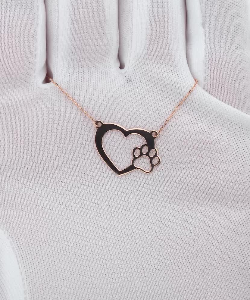 Auksinė grandinėlė su pakabuku "Pėdutė"