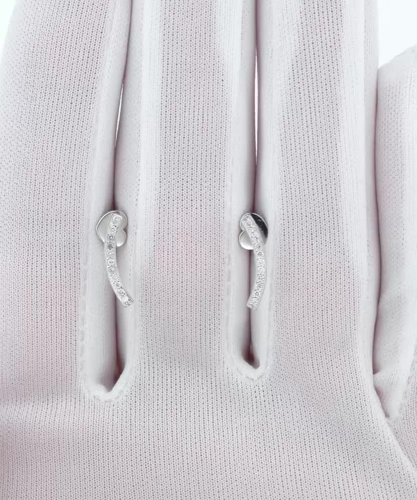 Серьги из белого золота с бриллиантами Серьги из белого золота с бриллиантами