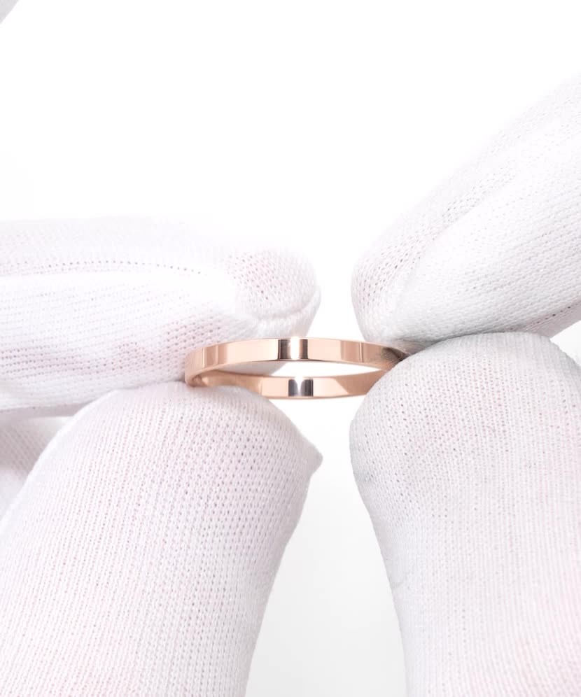 Gold wedding ring 2mm