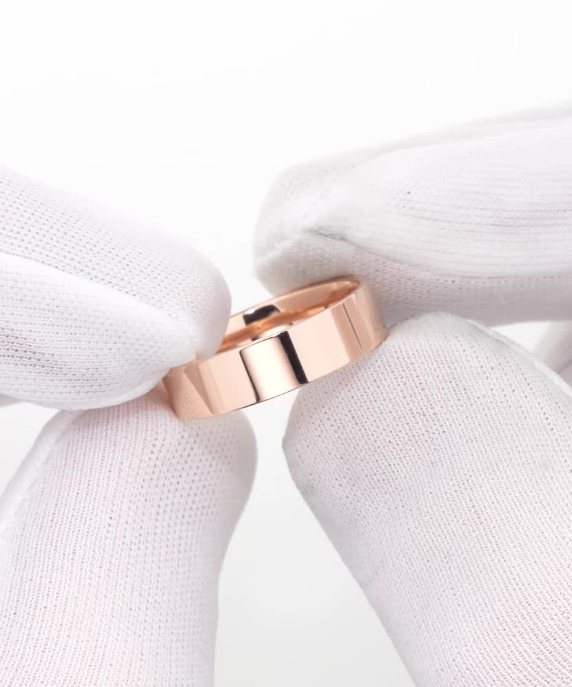 Gold wedding ring 5mm with comfort Gold wedding ring 5mm with comfort