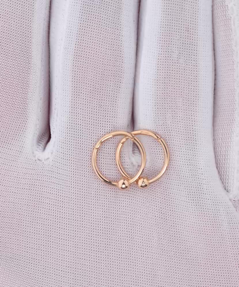 Gold hoop earrings 13mm Gold hoop earrings 13mm