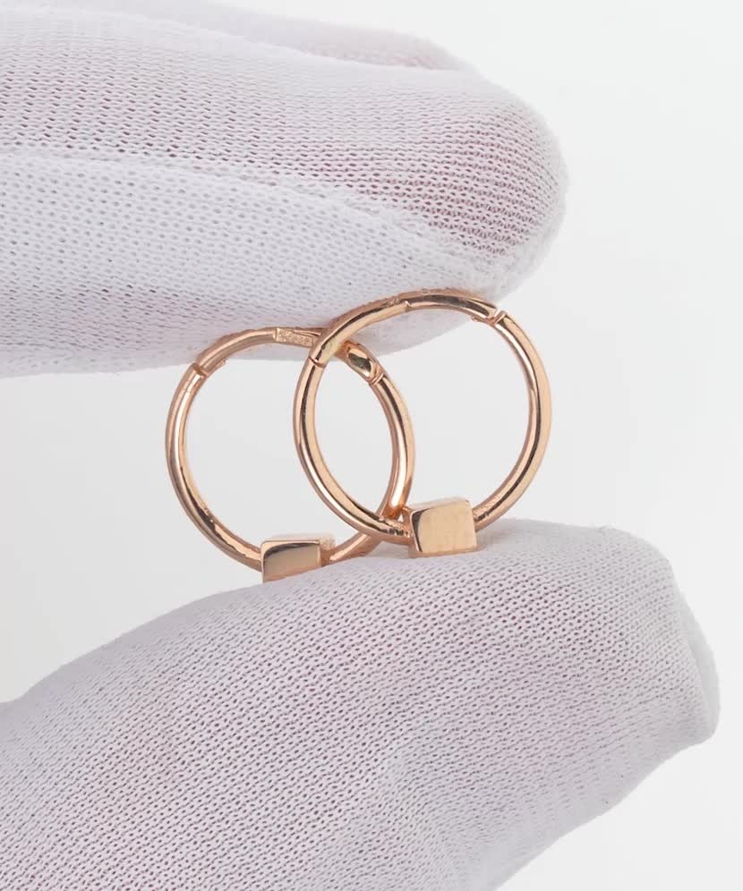 Gold hoop earrings 13mm Gold hoop earrings 13mm