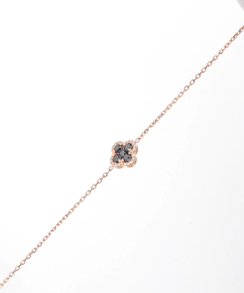 Gold bracelet with black diamonds Gold bracelet with black diamonds