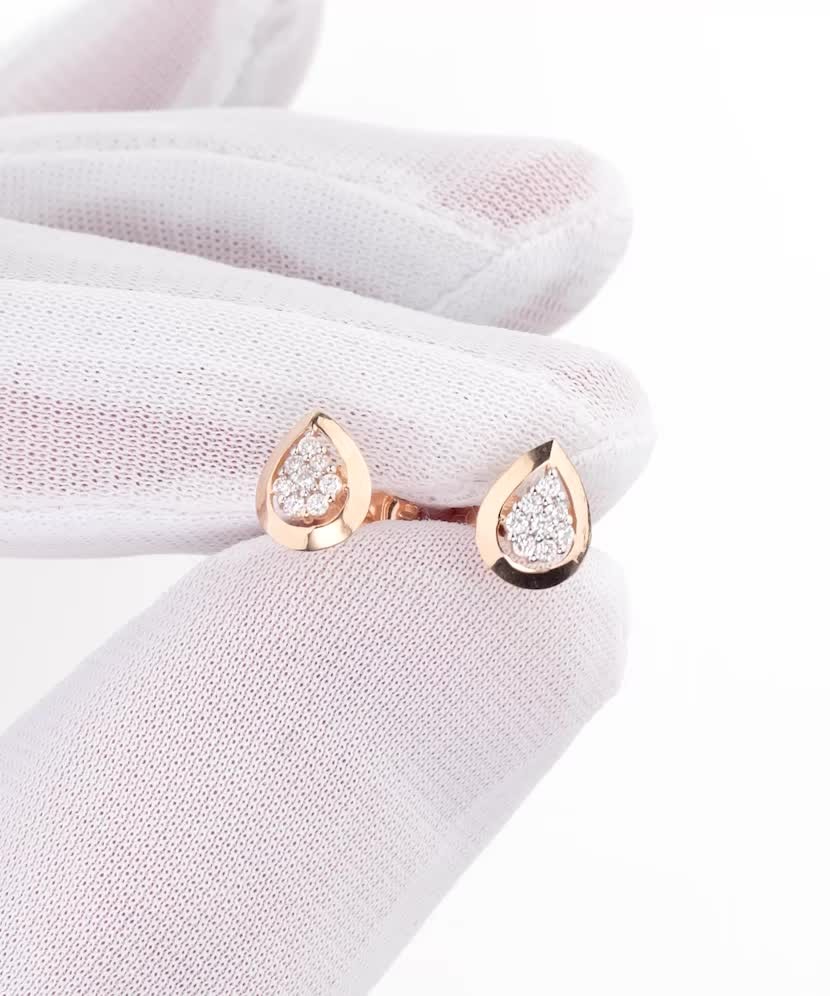 Золотые серьги с алмазами Золотые серьги с алмазами