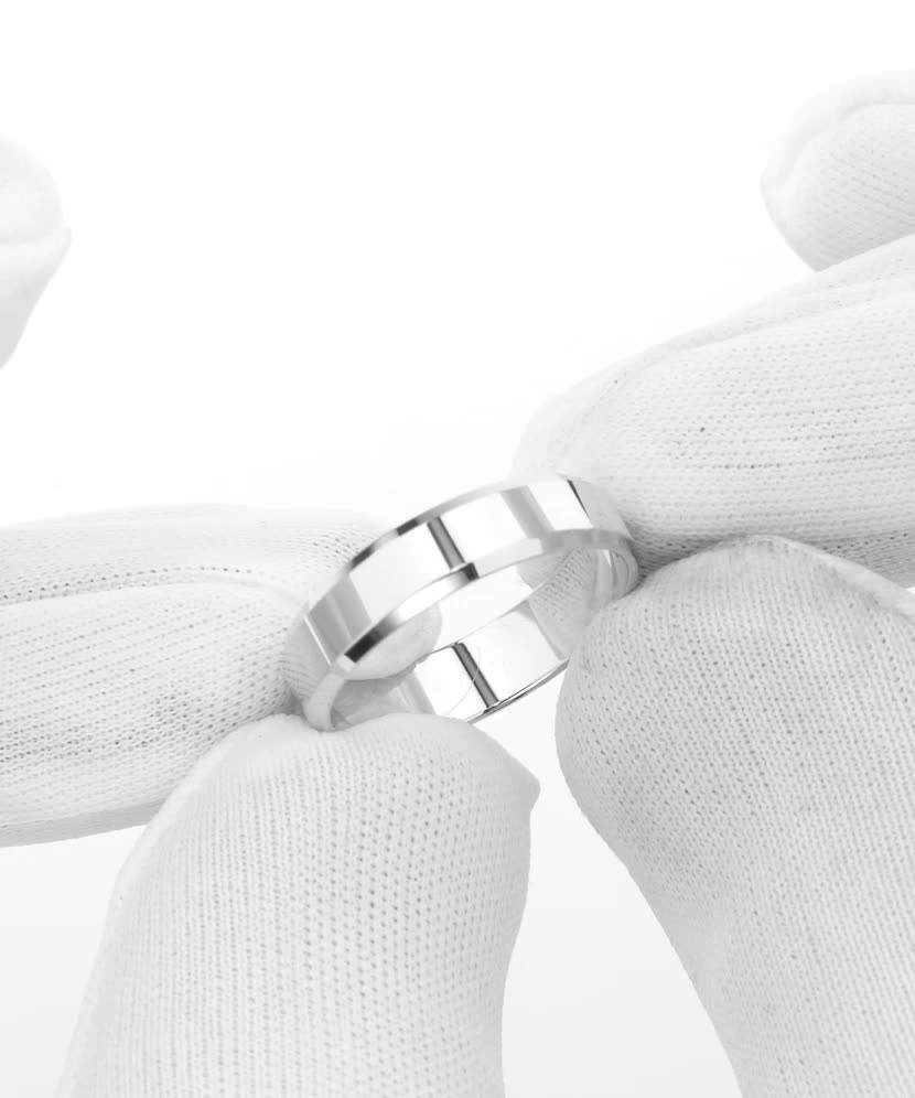 White Gold wedding ring 4.5mm with comfort White Gold wedding ring 4.5mm with comfort