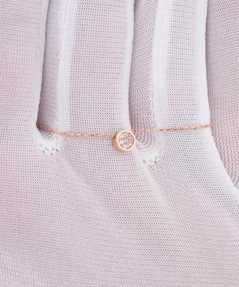 Золотая цепочка с подвеской из циркона Золотая цепочка с подвеской из циркона