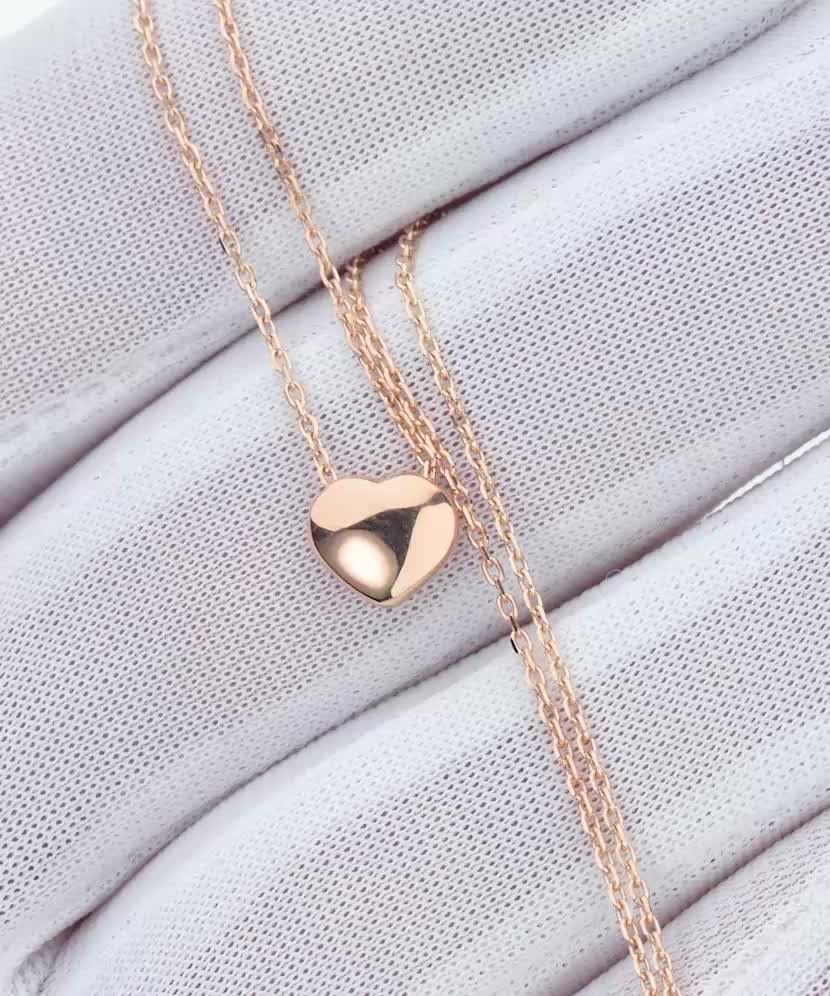 Gold chain with pendant "heart" Gold chain with pendant "heart"