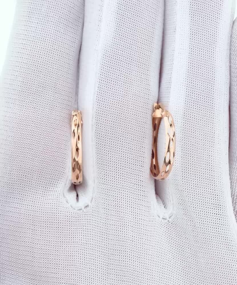 Gold earrings