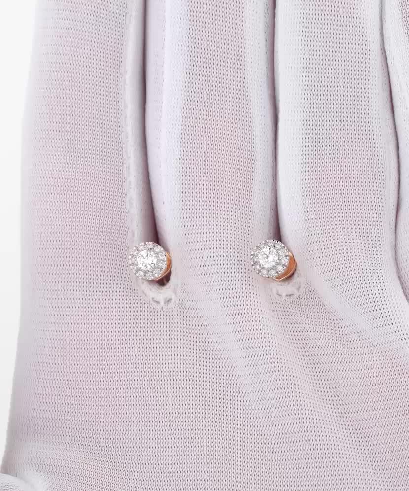 Золотые серьги с алмазами Золотые серьги с алмазами