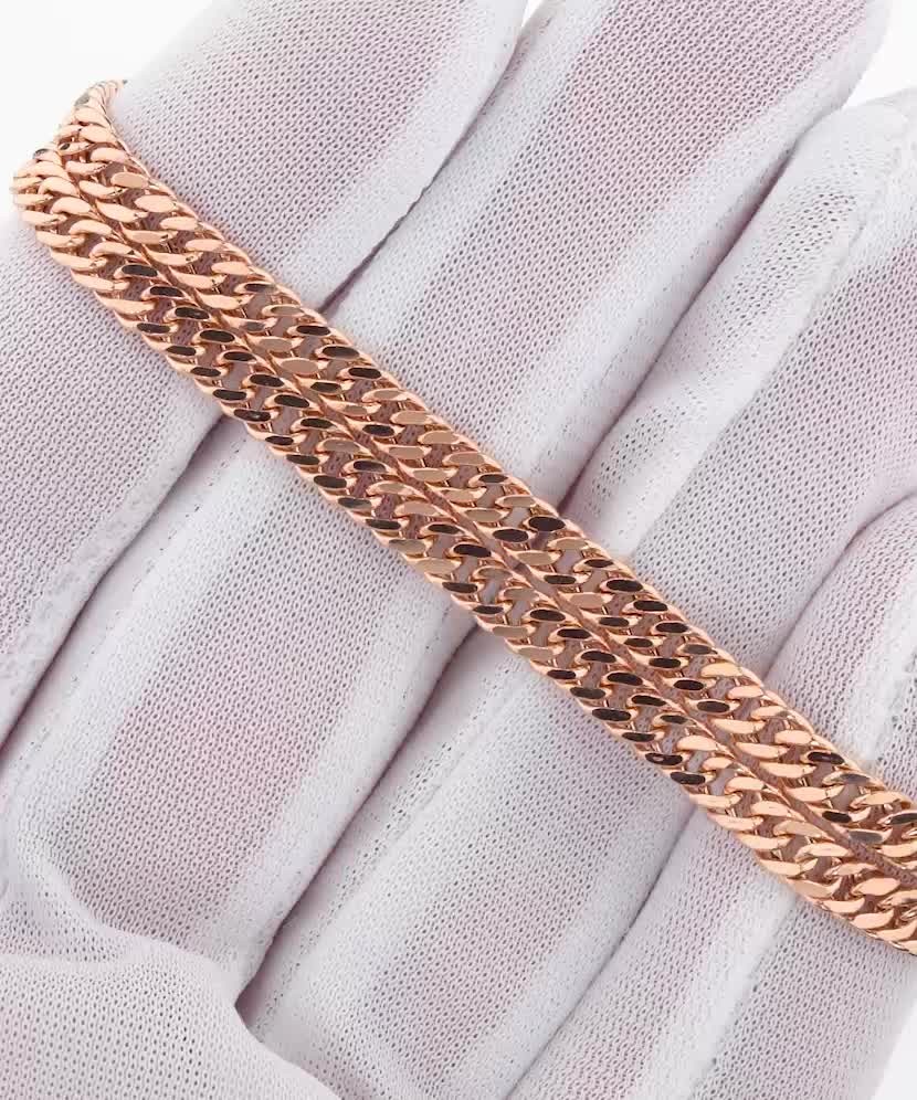 Gold chain "Curb" 4.2mm