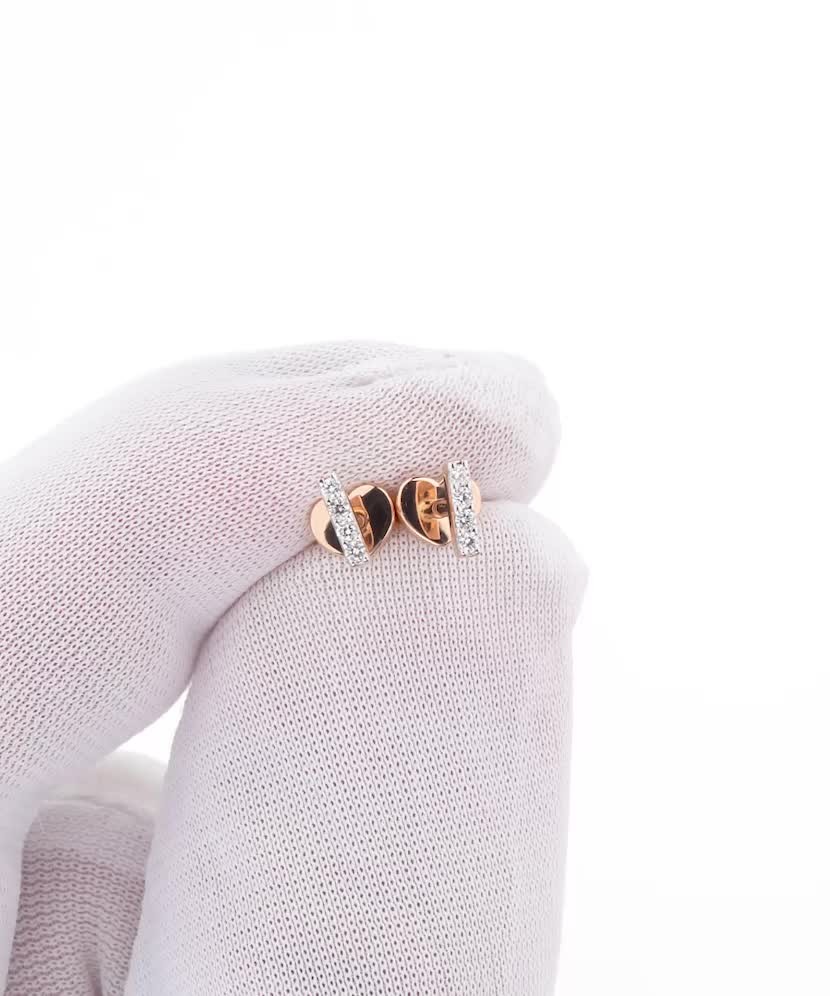 Золотые серьги с бриллиантами