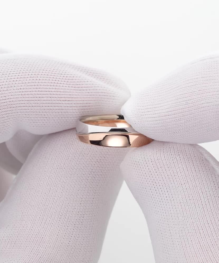 Gold wedding ring 4.5mm with comfort