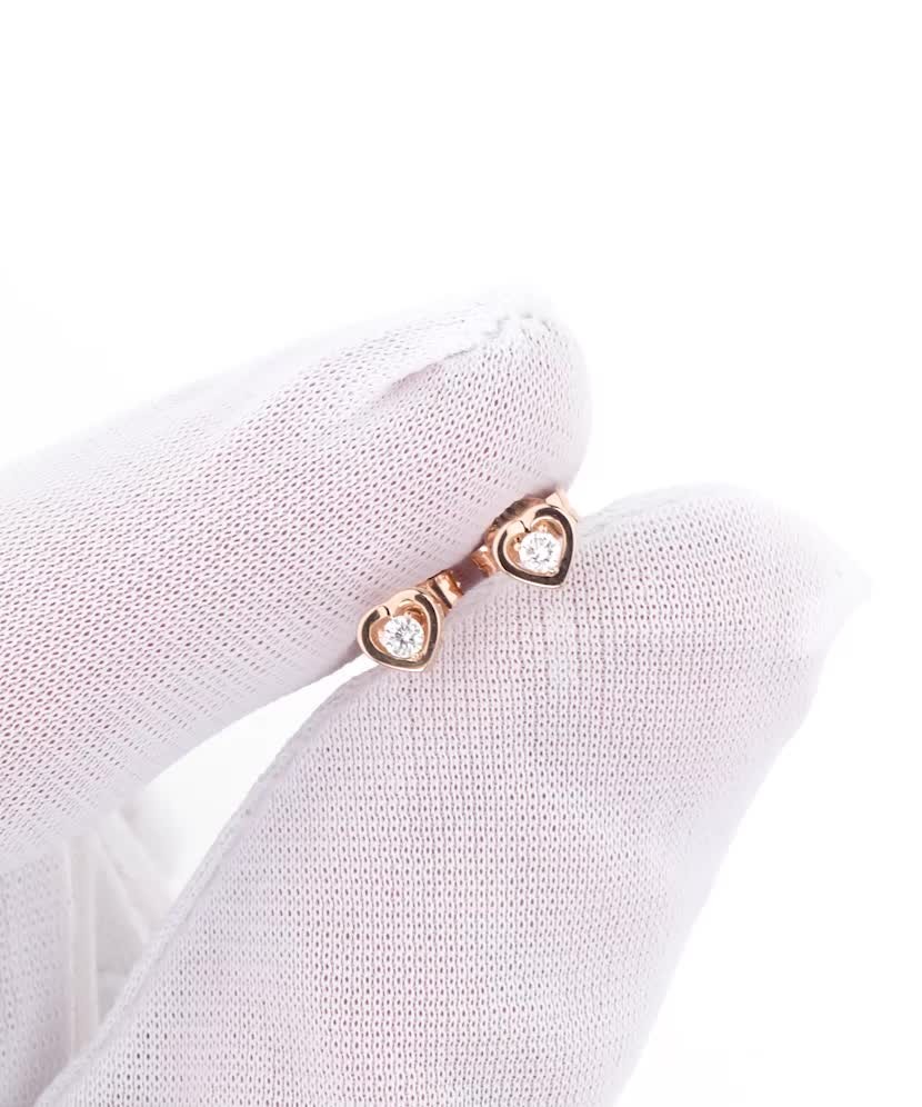 Золотые серьги с алмазами