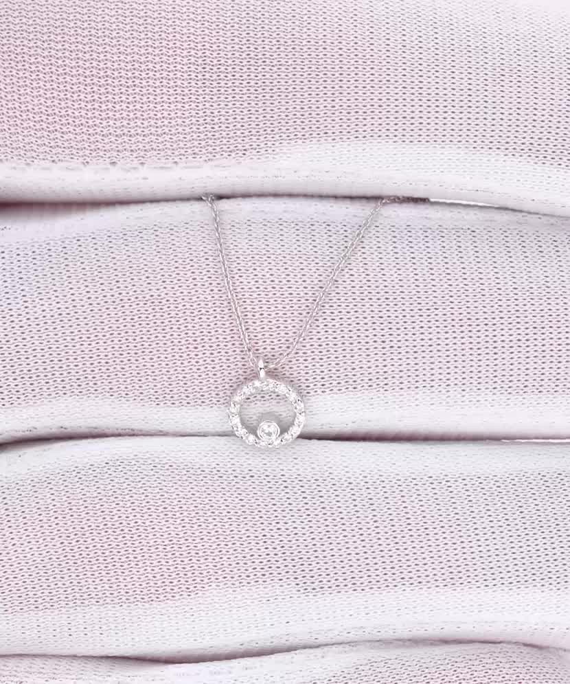 Золотая цепочка с бриллиантовым подвеской