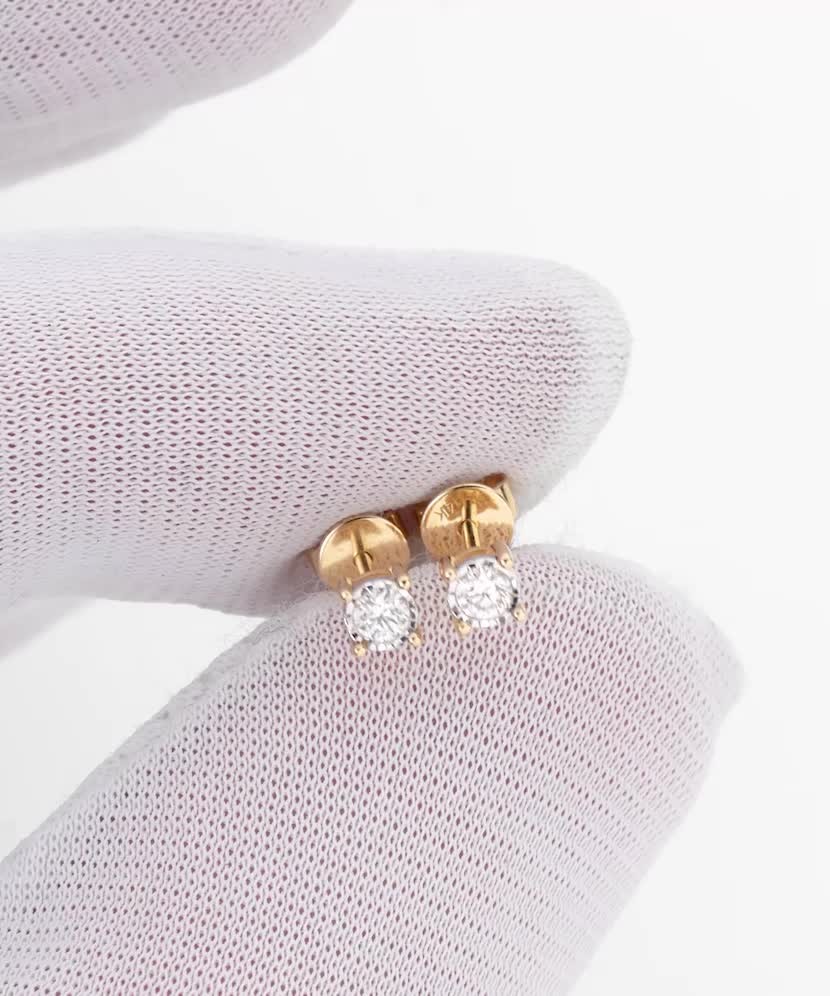 Серьги из золота с бриллиантами