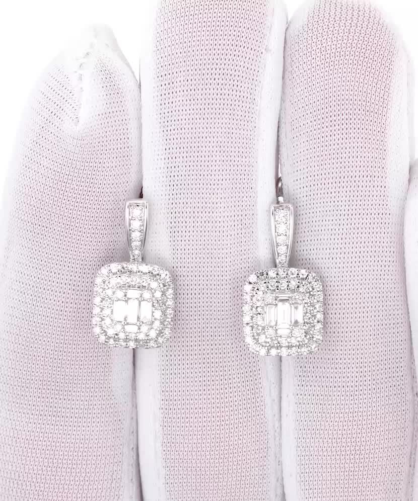 White Gold earrings with diamonds