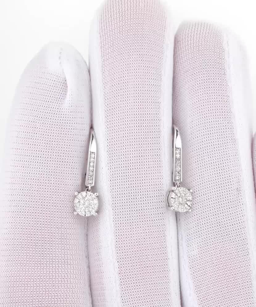 White Gold earrings with diamonds