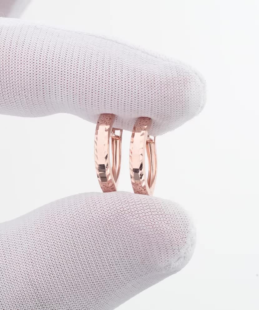 Gold earrings