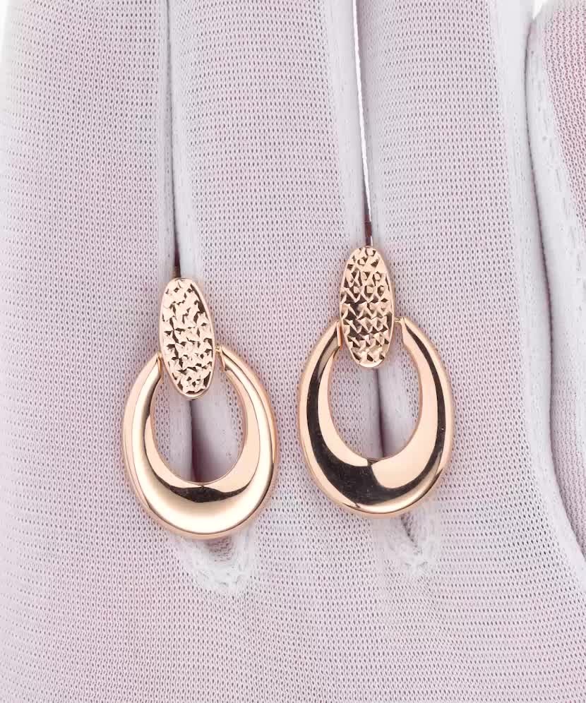 Gold earrings