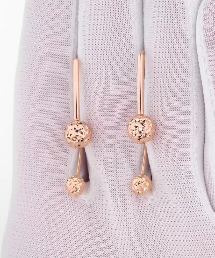 Gold earrings