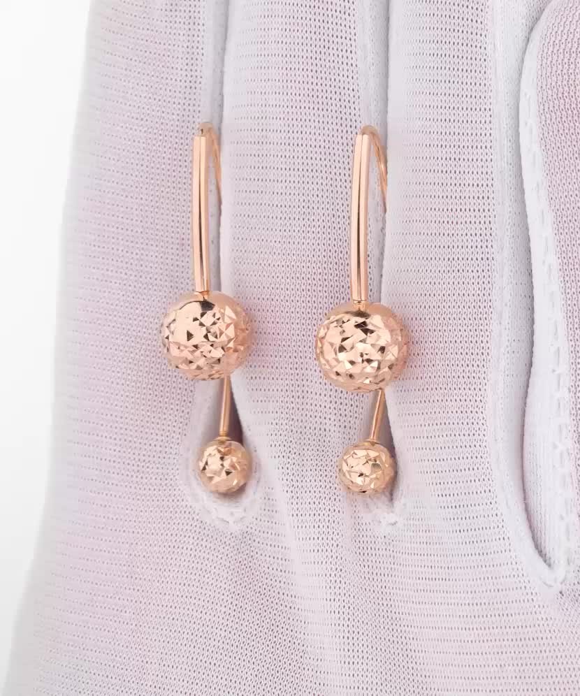Gold earrings