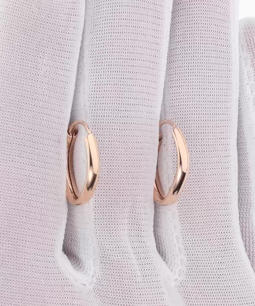 Gold earrings
