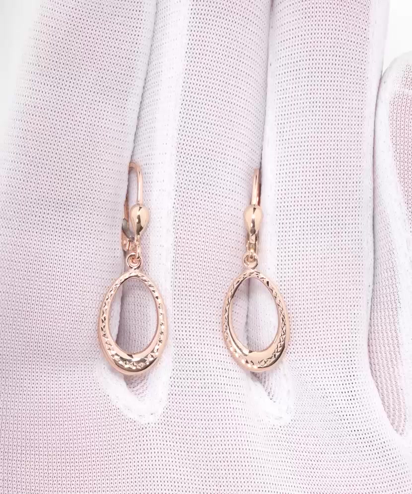 Gold earrings