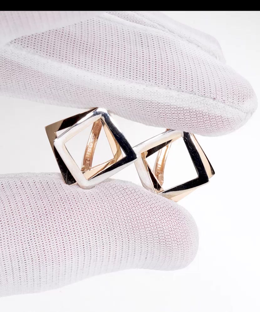 Gold earrings