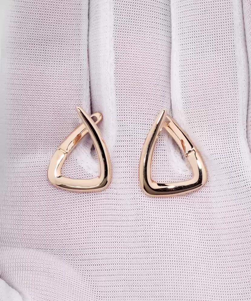 Gold earrings